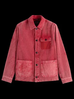 Online Scotch & Soda Washed corduroy worker jacket