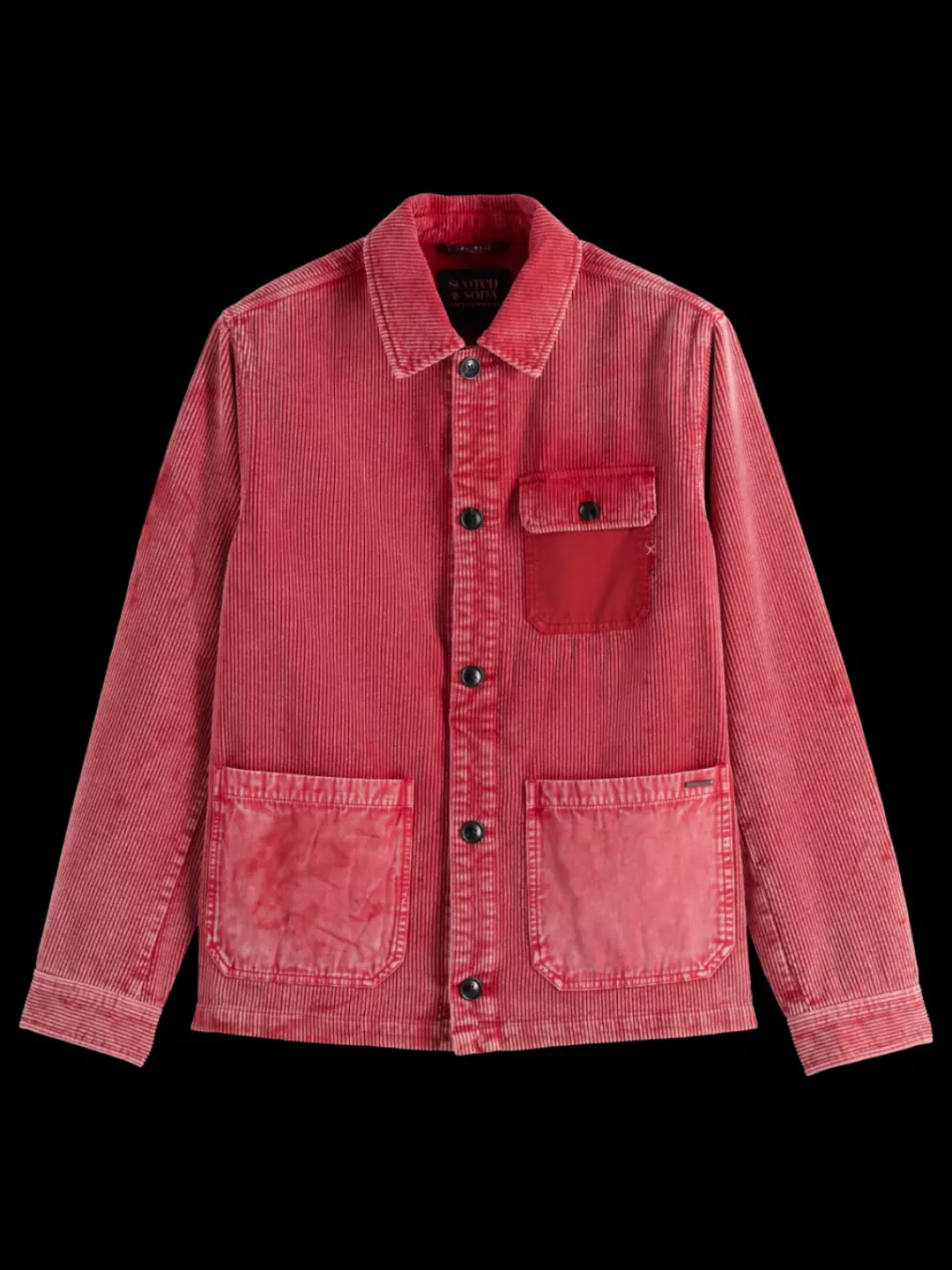 Online Scotch & Soda Washed corduroy worker jacket