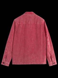 Online Scotch & Soda Washed corduroy worker jacket