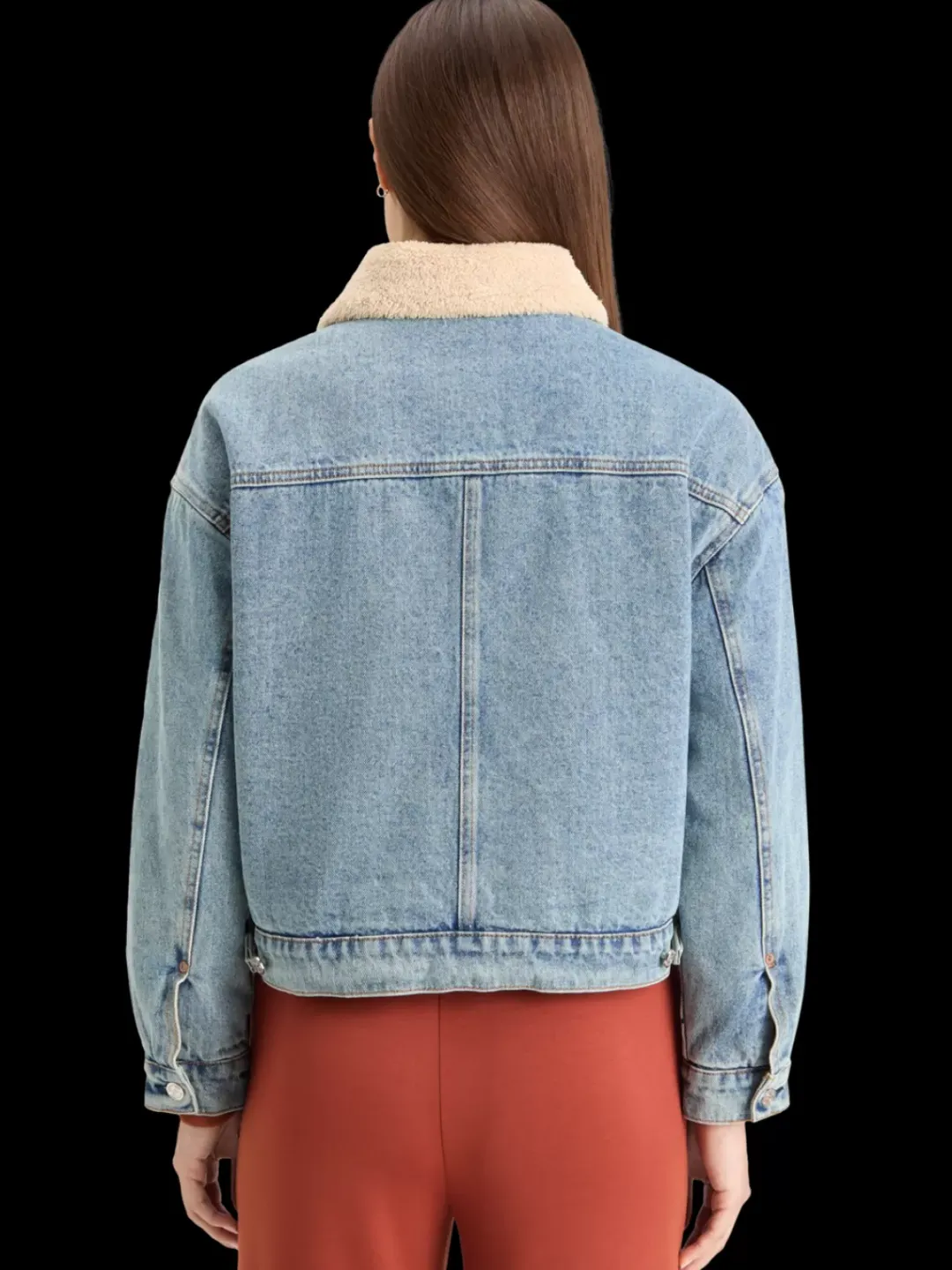 Clearance Scotch & Soda WASHED DENIM JACKET WITH SHERPA DETAILS WashedIndigo