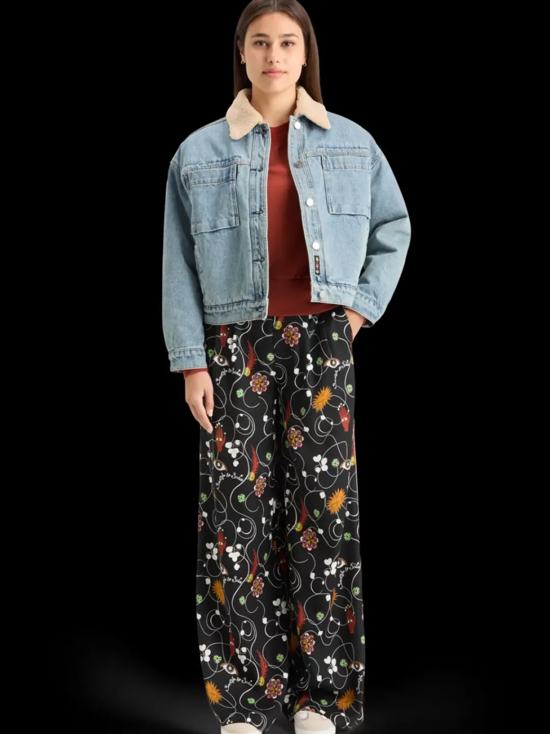 Clearance Scotch & Soda WASHED DENIM JACKET WITH SHERPA DETAILS WashedIndigo