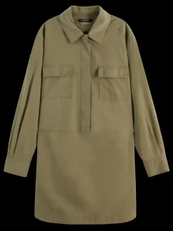 Fashion Scotch & Soda WASHED SHIRT DRESS WashedMilitary