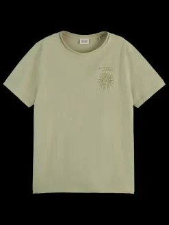Best Scotch & Soda WASHED WITH CHEST ARTWORK RELAXED FIT T-SHIRT