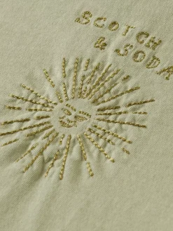 Best Scotch & Soda WASHED WITH CHEST ARTWORK RELAXED FIT T-SHIRT
