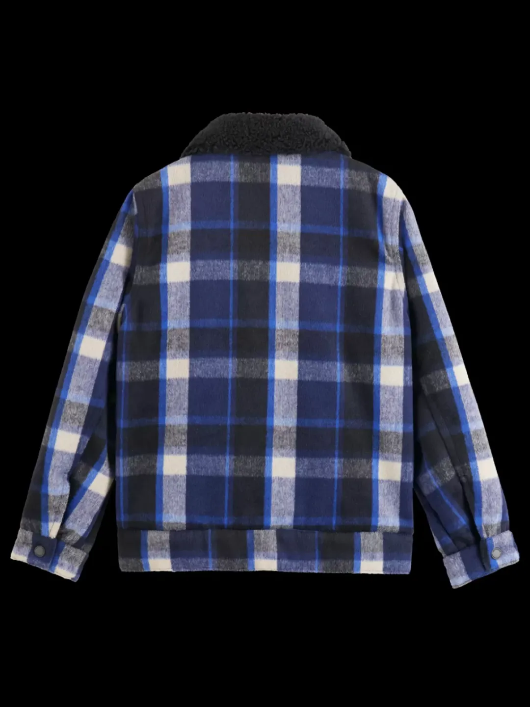 Hot Scotch & Soda WOOL BLEND TRUCKER Bookworm/EcruandRoadTripBlueCheck