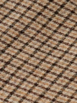 Clearance Scotch & Soda Wool blend zip-thru overshirt BrownCheck