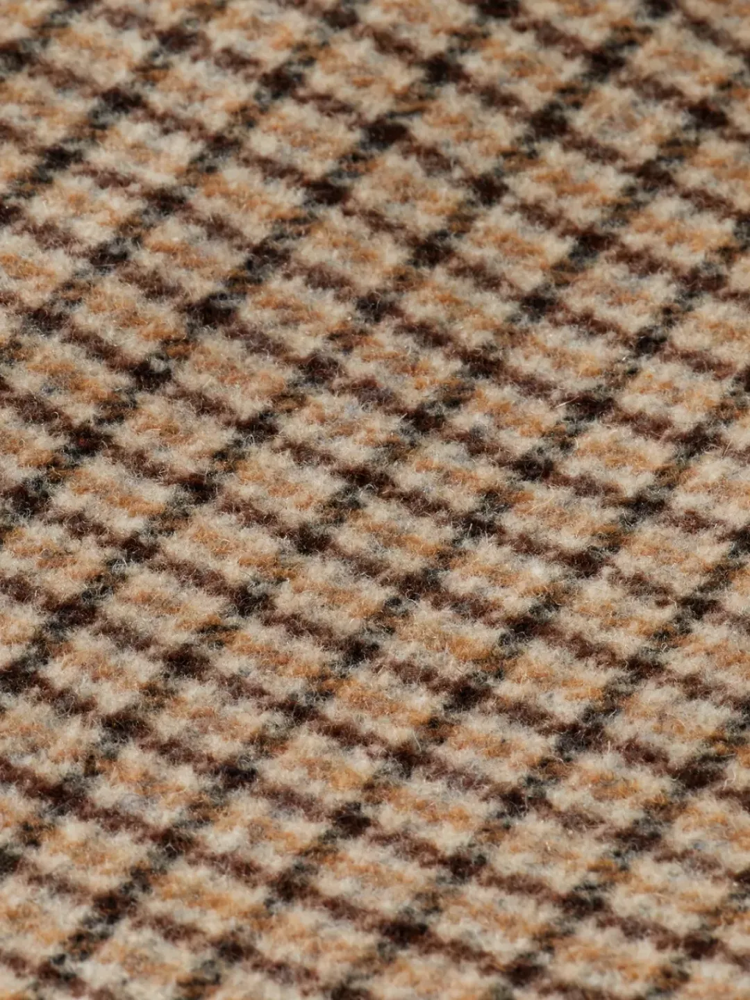 Clearance Scotch & Soda Wool blend zip-thru overshirt BrownCheck
