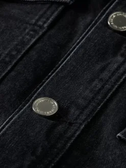 Clearance Scotch & Soda WORKED OUT BLACK CARGO DENIM JACKET  WITH BELT CityBuzz