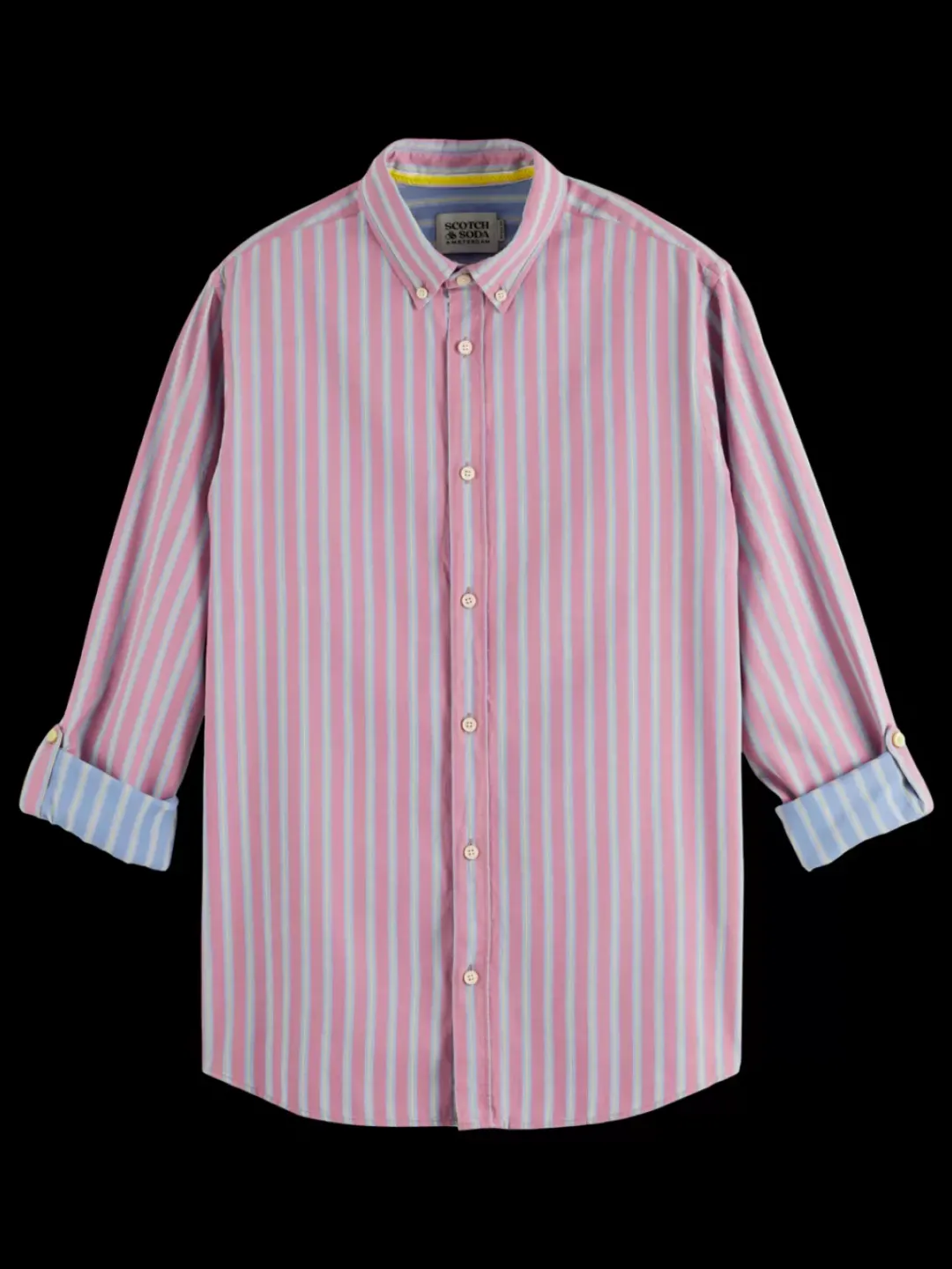 Fashion Scotch & Soda Yarn dye dobby stripe shirt