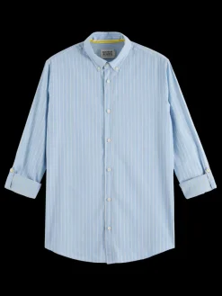 Fashion Scotch & Soda Yarn dye dobby stripe shirt