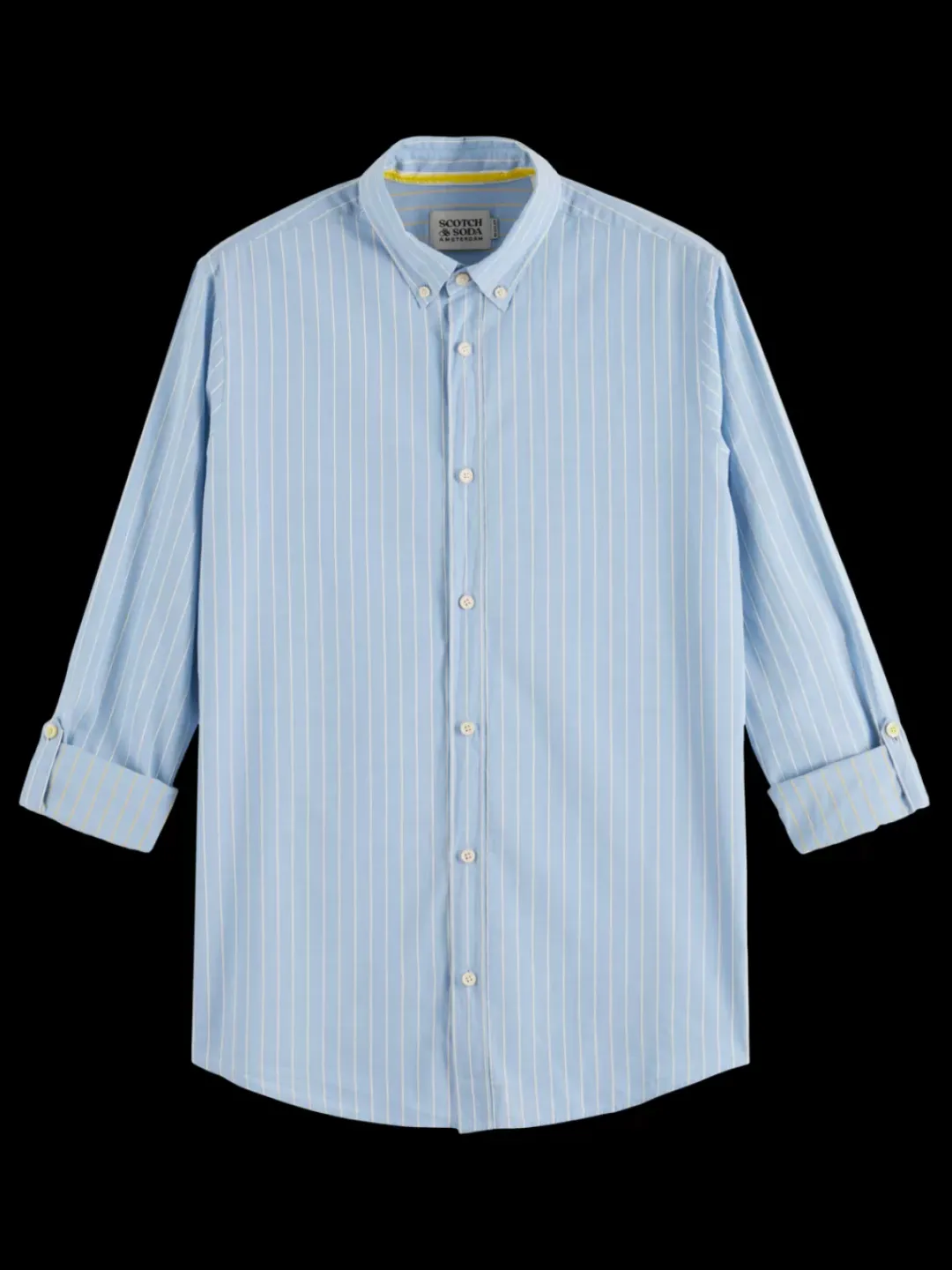 Fashion Scotch & Soda Yarn dye dobby stripe shirt