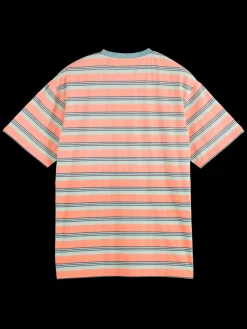 Fashion Scotch & Soda Yarn dye stripe pocket t-shirt