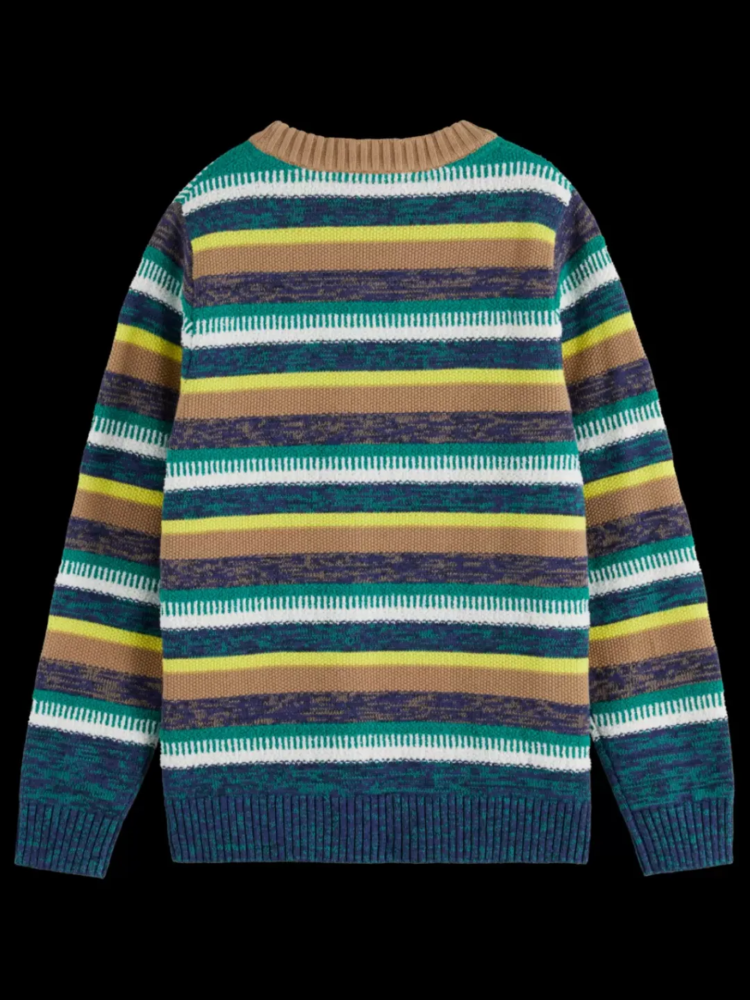 Clearance Scotch & Soda YARN-DYED STRIPED STRUCTURED PULLOVER MulticolourStripe